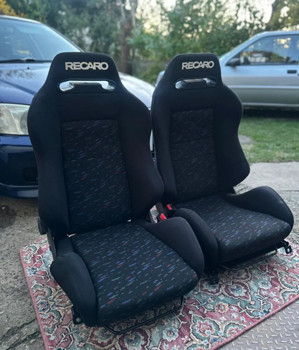 Recaro SR3 LeMans Confetti Reclining Bucket Seats