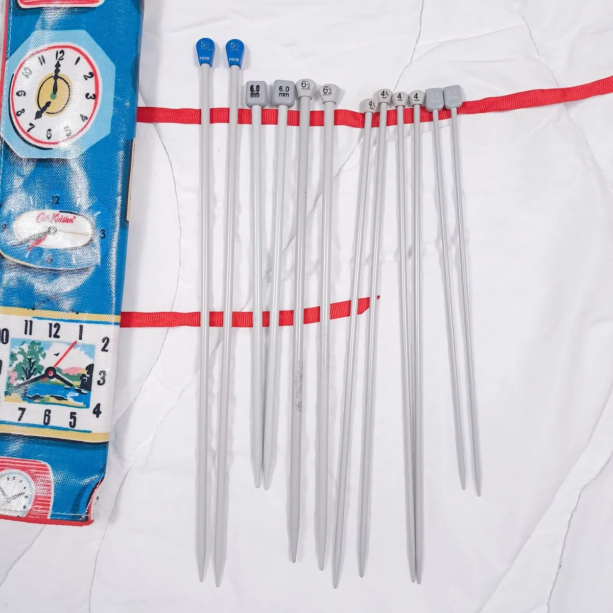 Cath Kidston Blue Clock Knitting Oilcloth Roll - Image 4