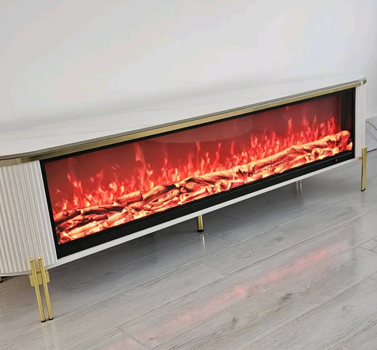 Electric fire with matching coffee table - Image 3