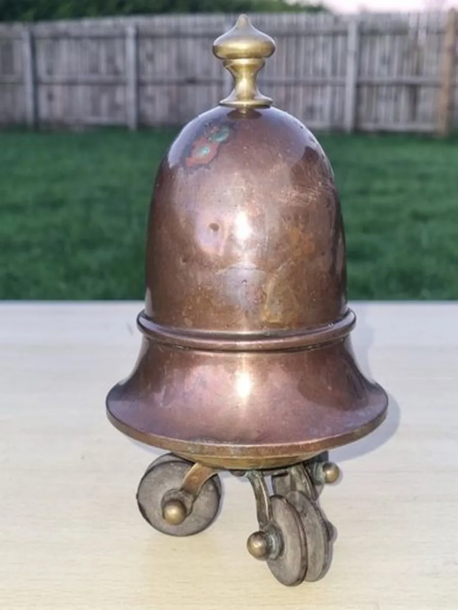 Antique Brass Pulley System for Pendant Lamps - Image 1