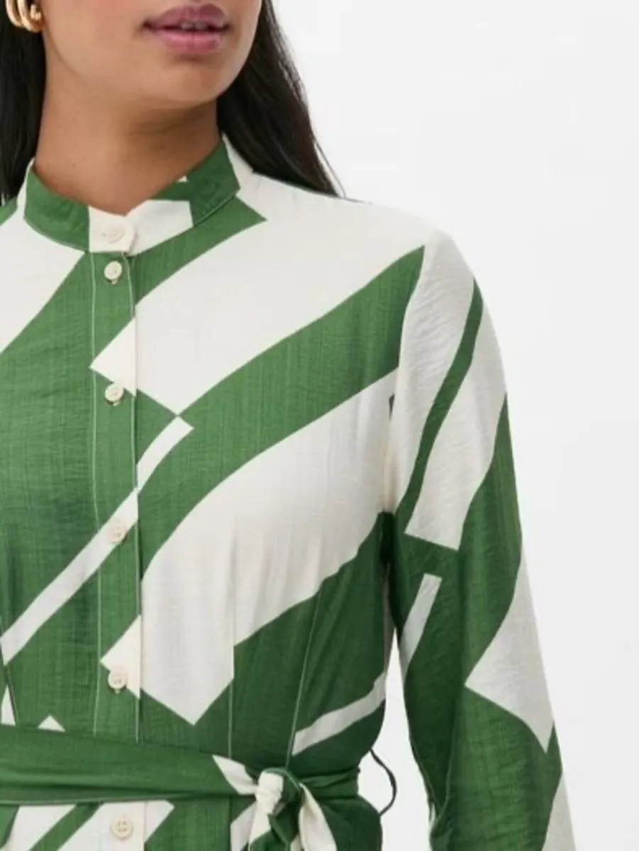 NEW Primark Geometric Shirt Dress: Size 10 - Image 2