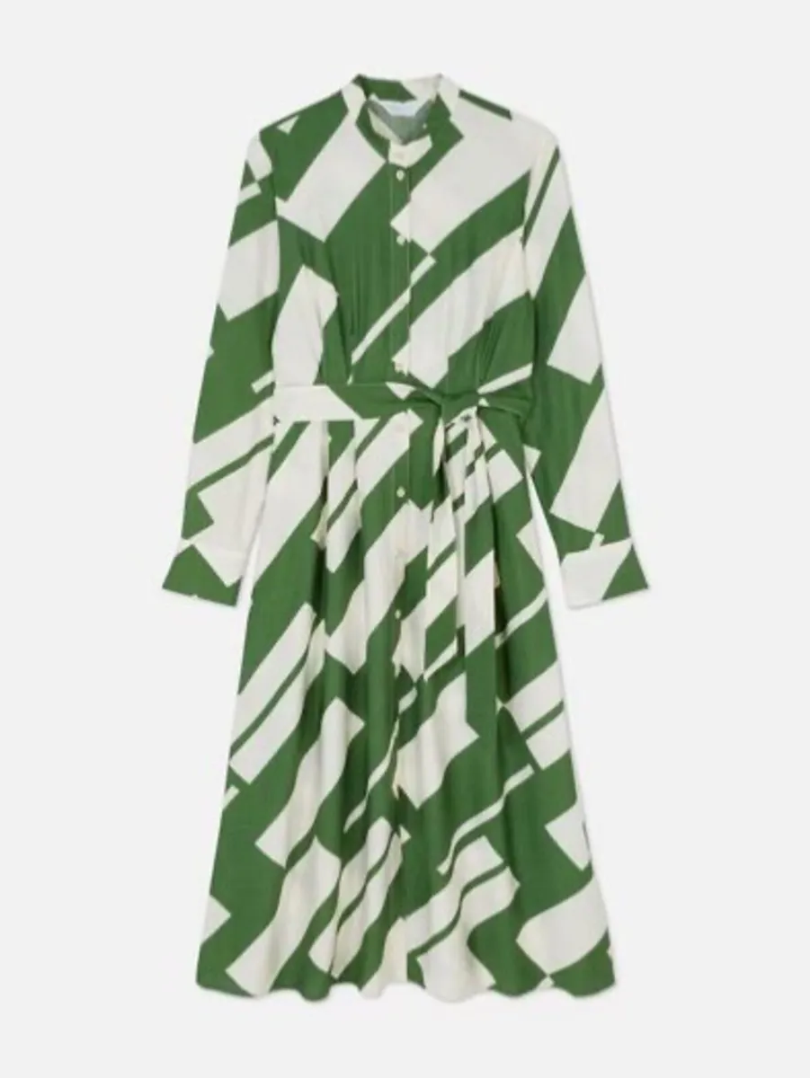NEW Primark Geometric Shirt Dress: Size 10 - Image 3