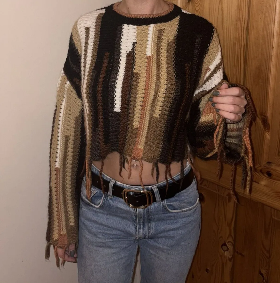 Zara Knit Crop Top - Image 1