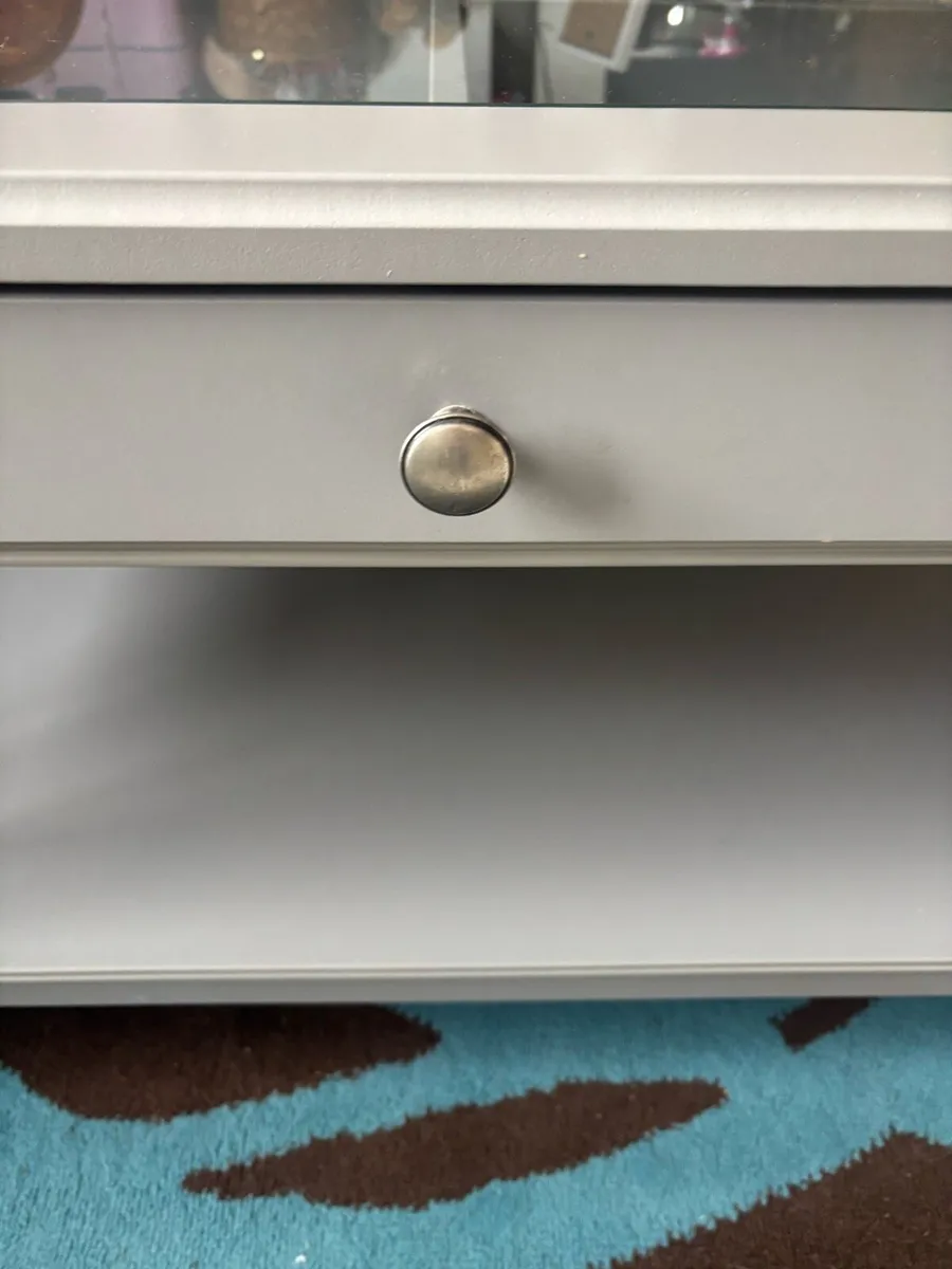 Grey Ikea glass coffee table - Image 2