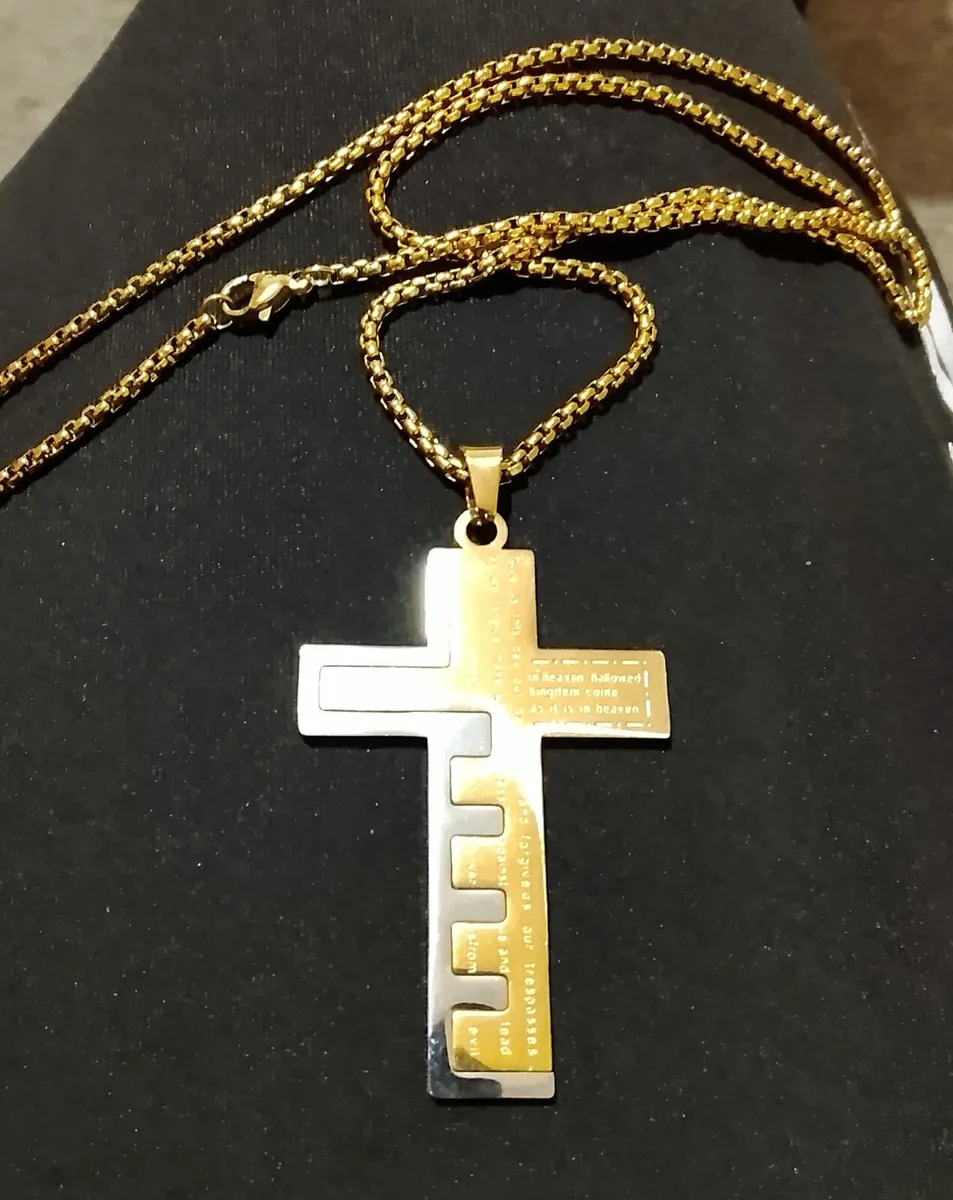 Biker's Cross Pendant - Image 1