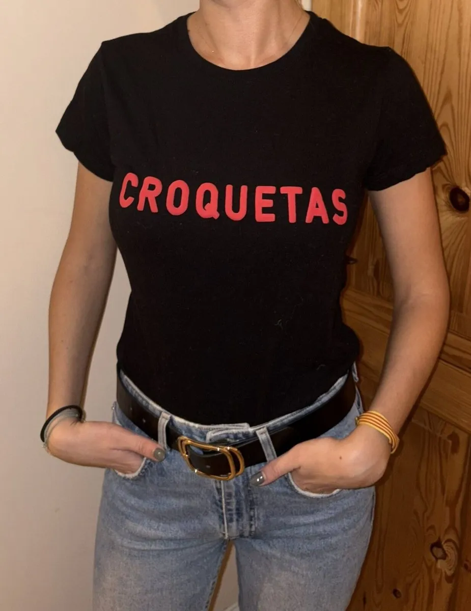 Croquetas Black T-Shirt - Image 1