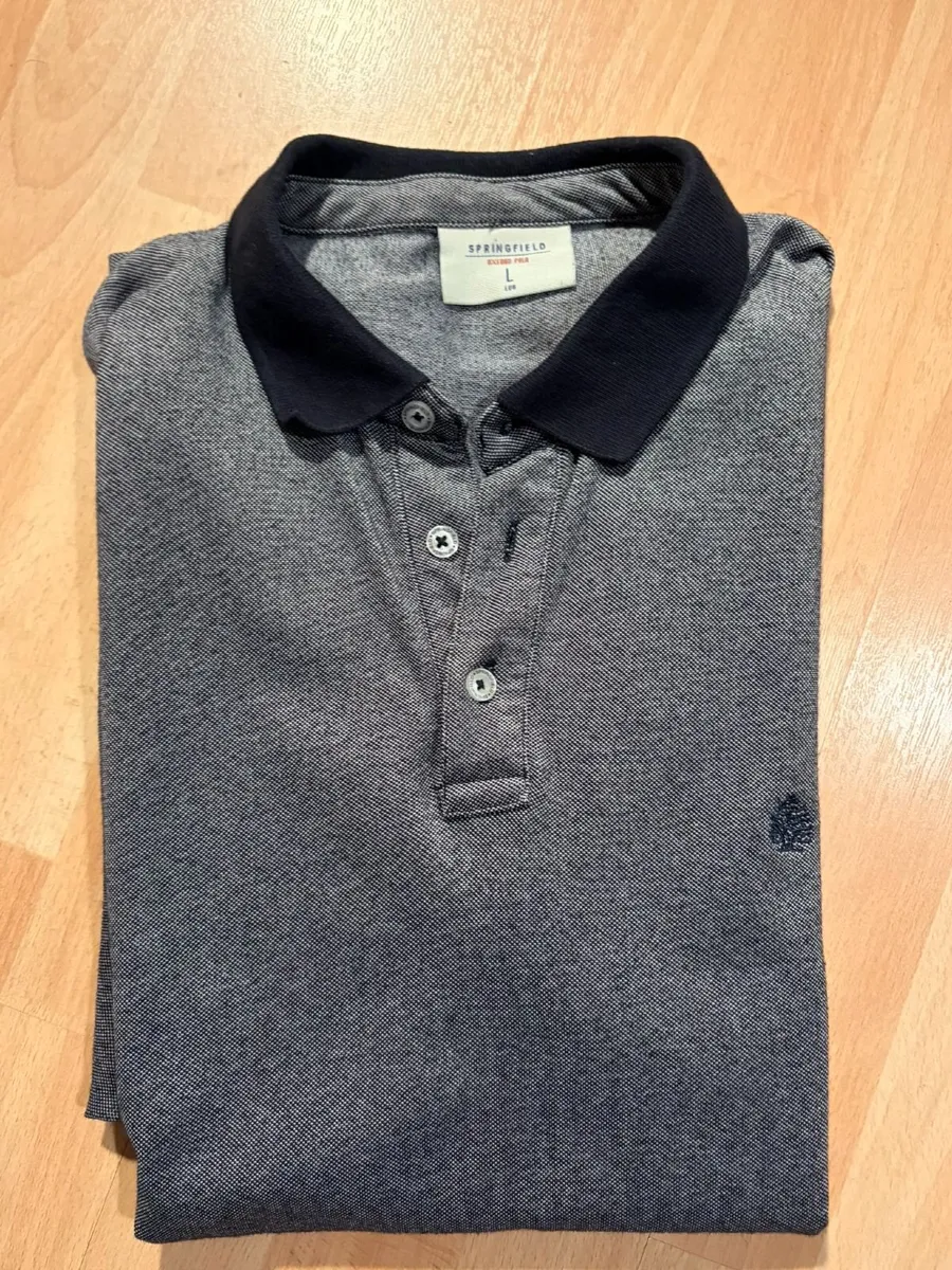 Grey Springfield Polo Shirt - Image 2