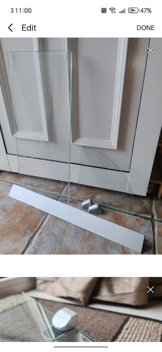 Tempered Glass Shelves Corner and Straight Shelf € - Image 1