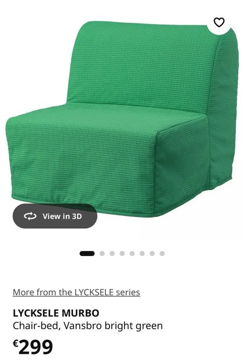 Ikea Lycksele Murbo Sofa Bed (single) - Image 4