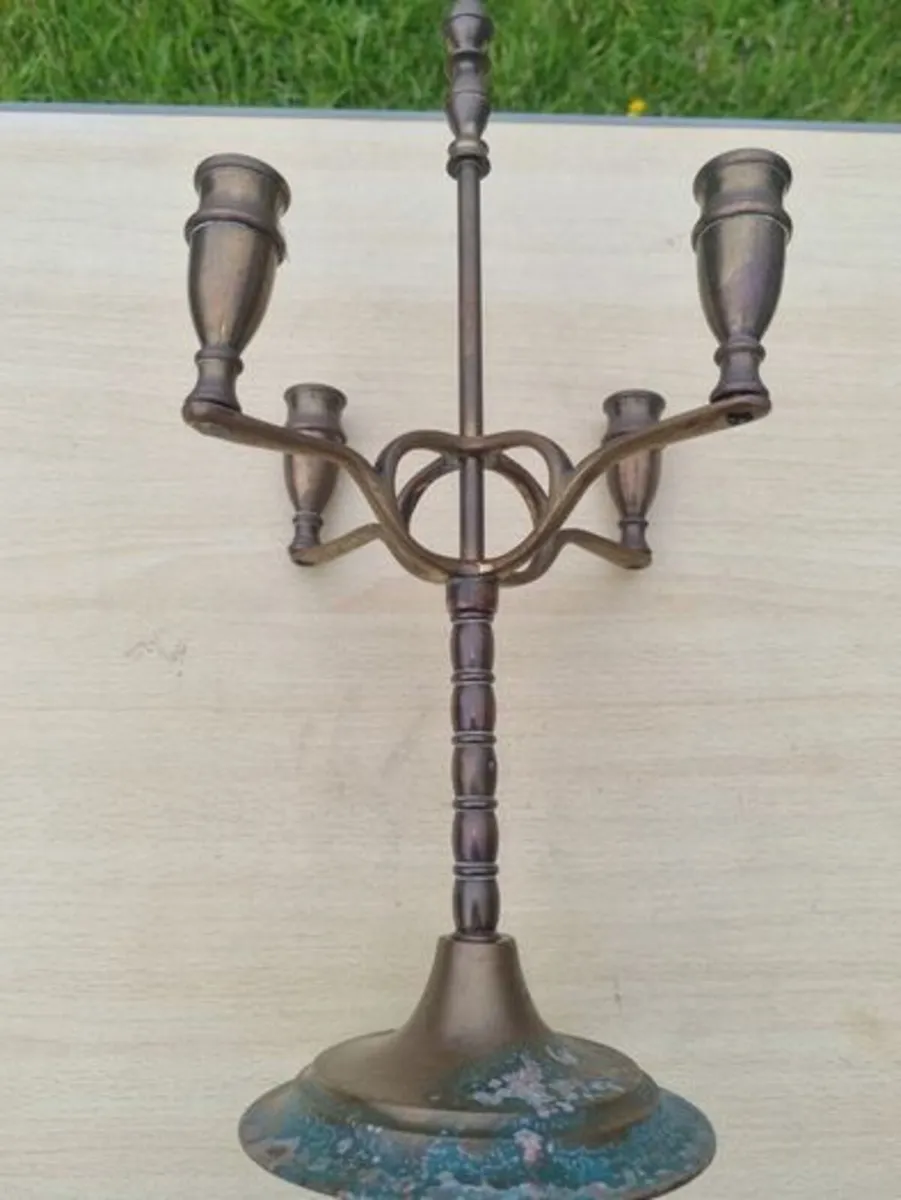 Vintage Brass Candlestick Peerage England - Image 4