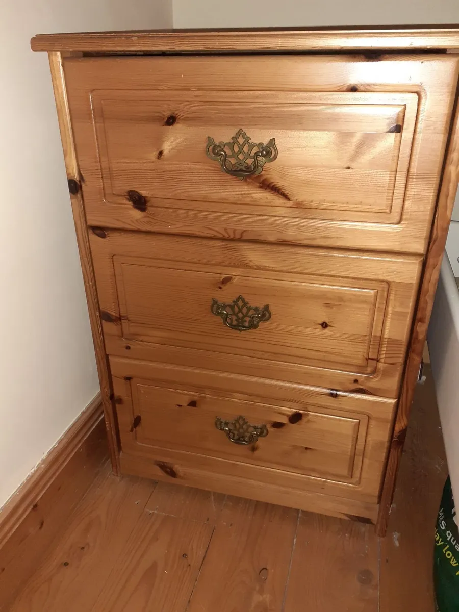 2x large bedside chest table Lockers - Image 1