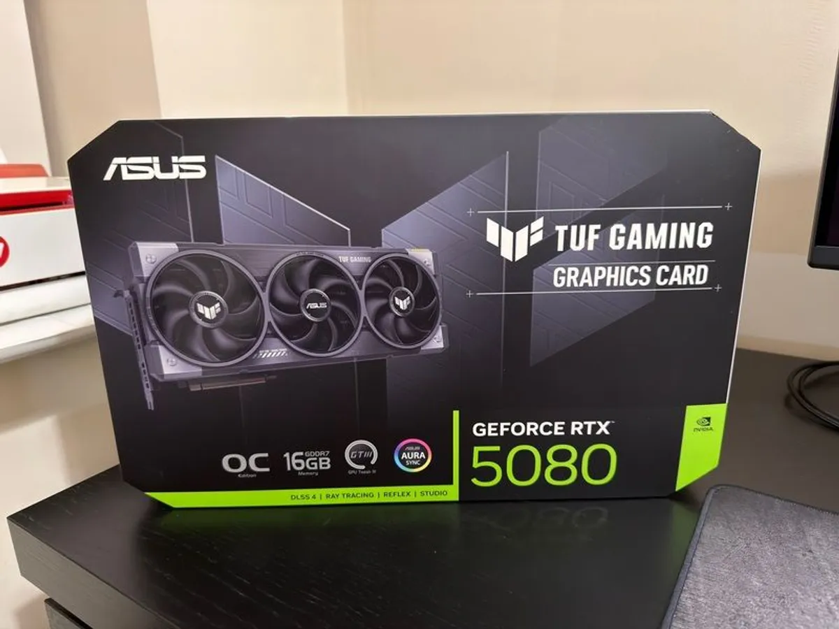 ASUS TUF Gaming RTX 5080 OC Edition 16GB GDDR7 - 3 Months Old + Warranty + Boxed - Image 1