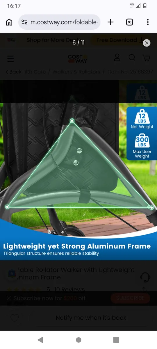 New rollator walker postage - Image 4