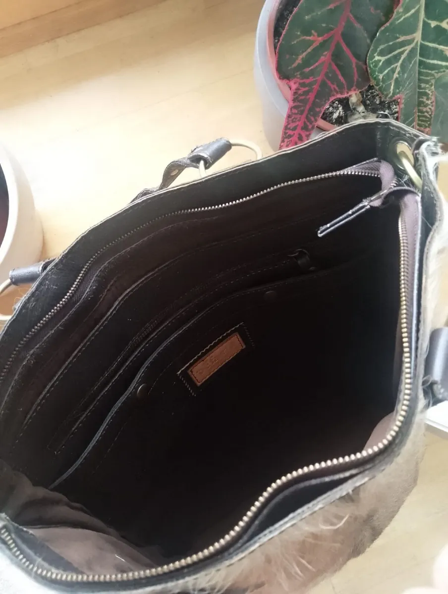 Leather Handbag (hair-on-hide bag) - Image 4