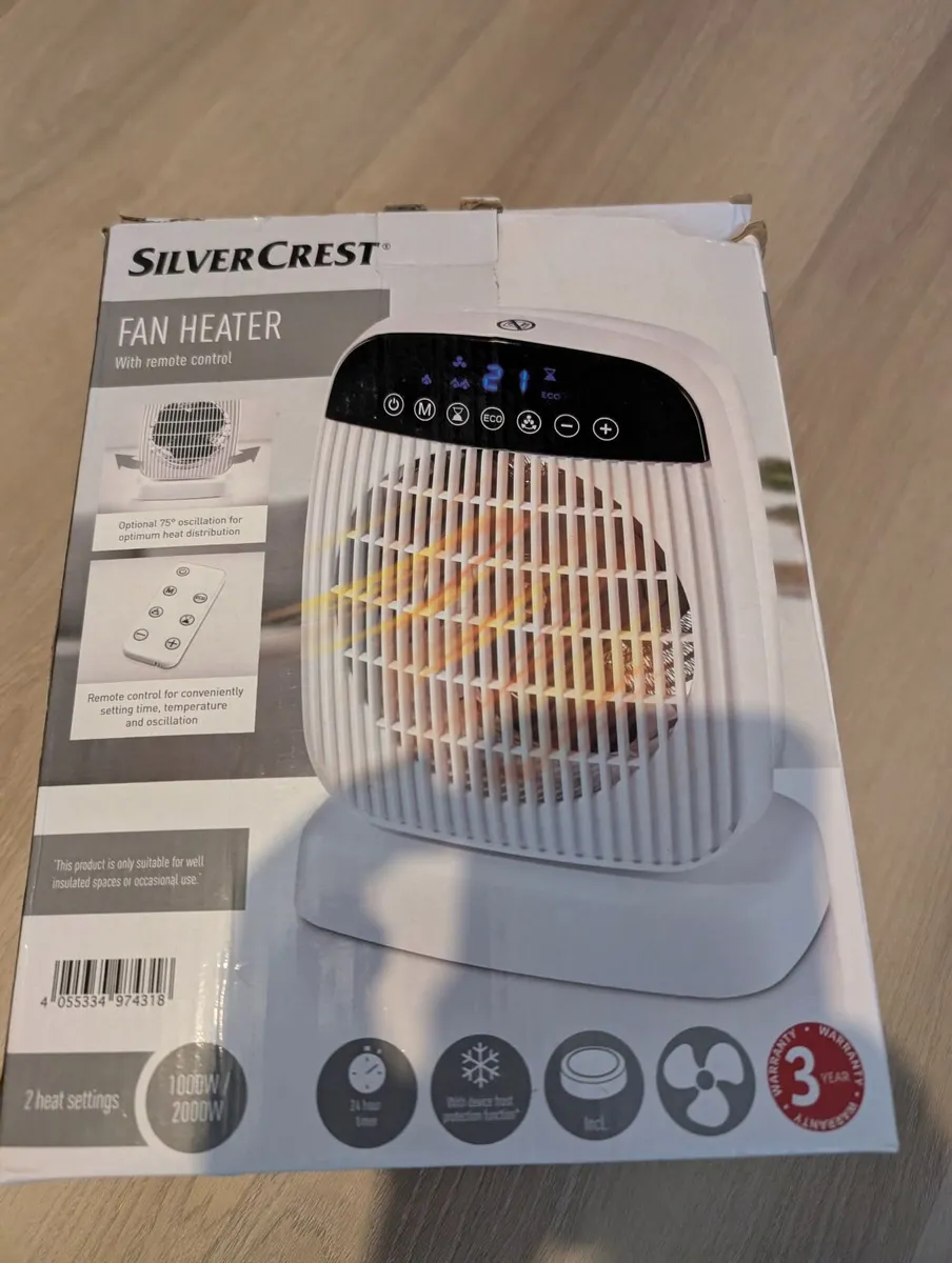 2kw electric fan heater