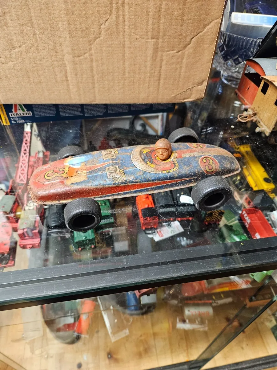 Vintage Tinplate Racing Car - Image 3