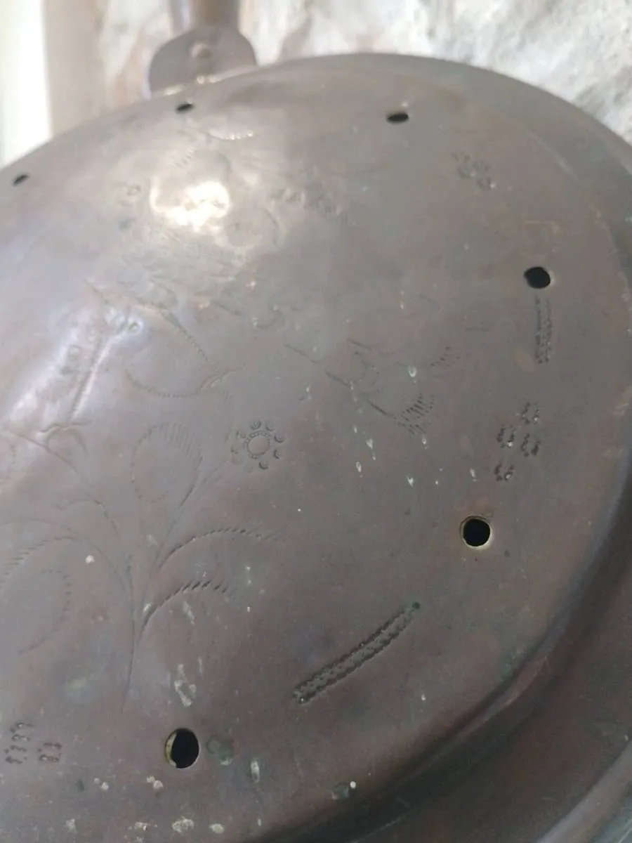 1800's Antique bed warmer pan - Image 3