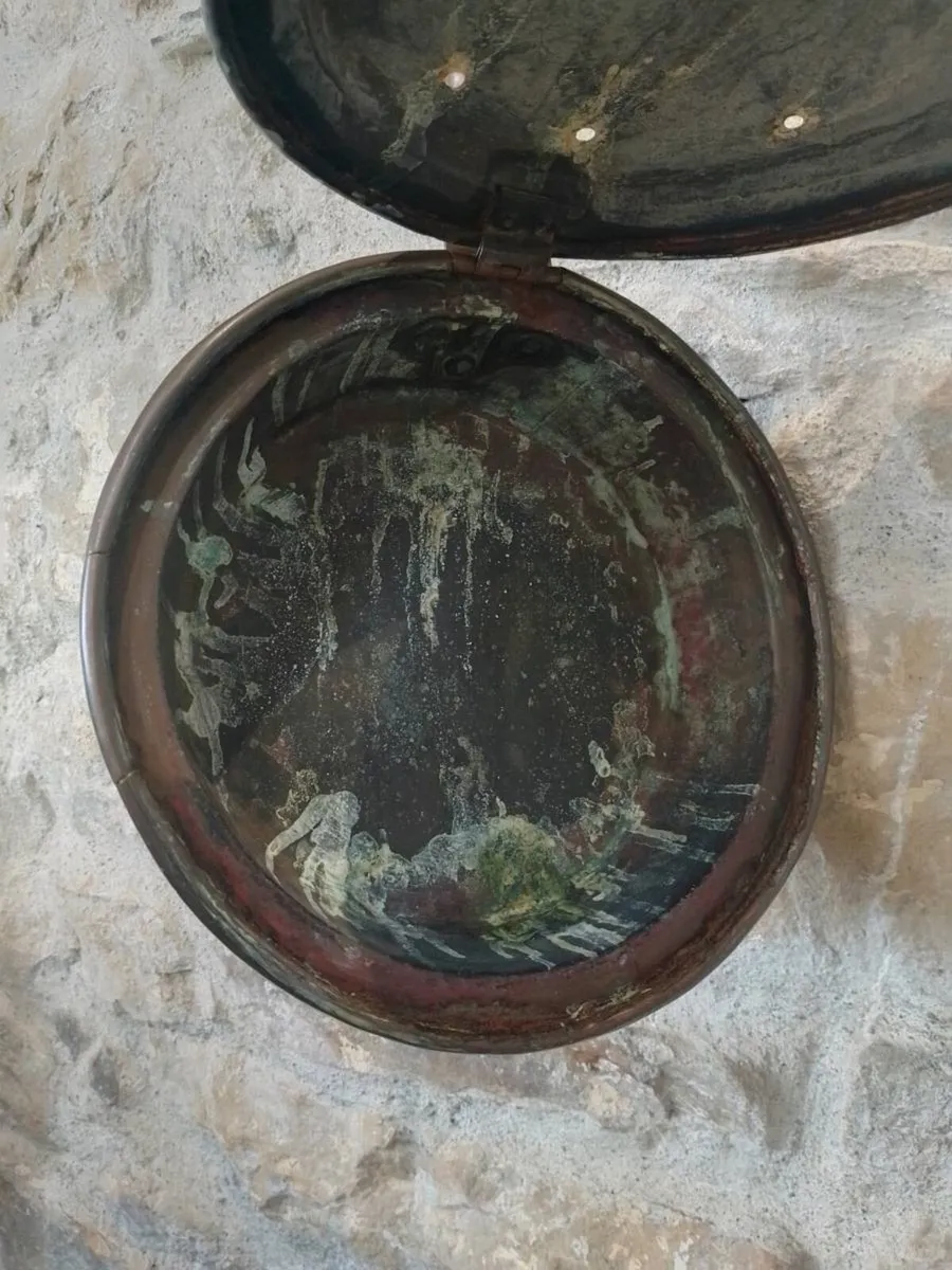 1800's Antique bed warmer pan - Image 2