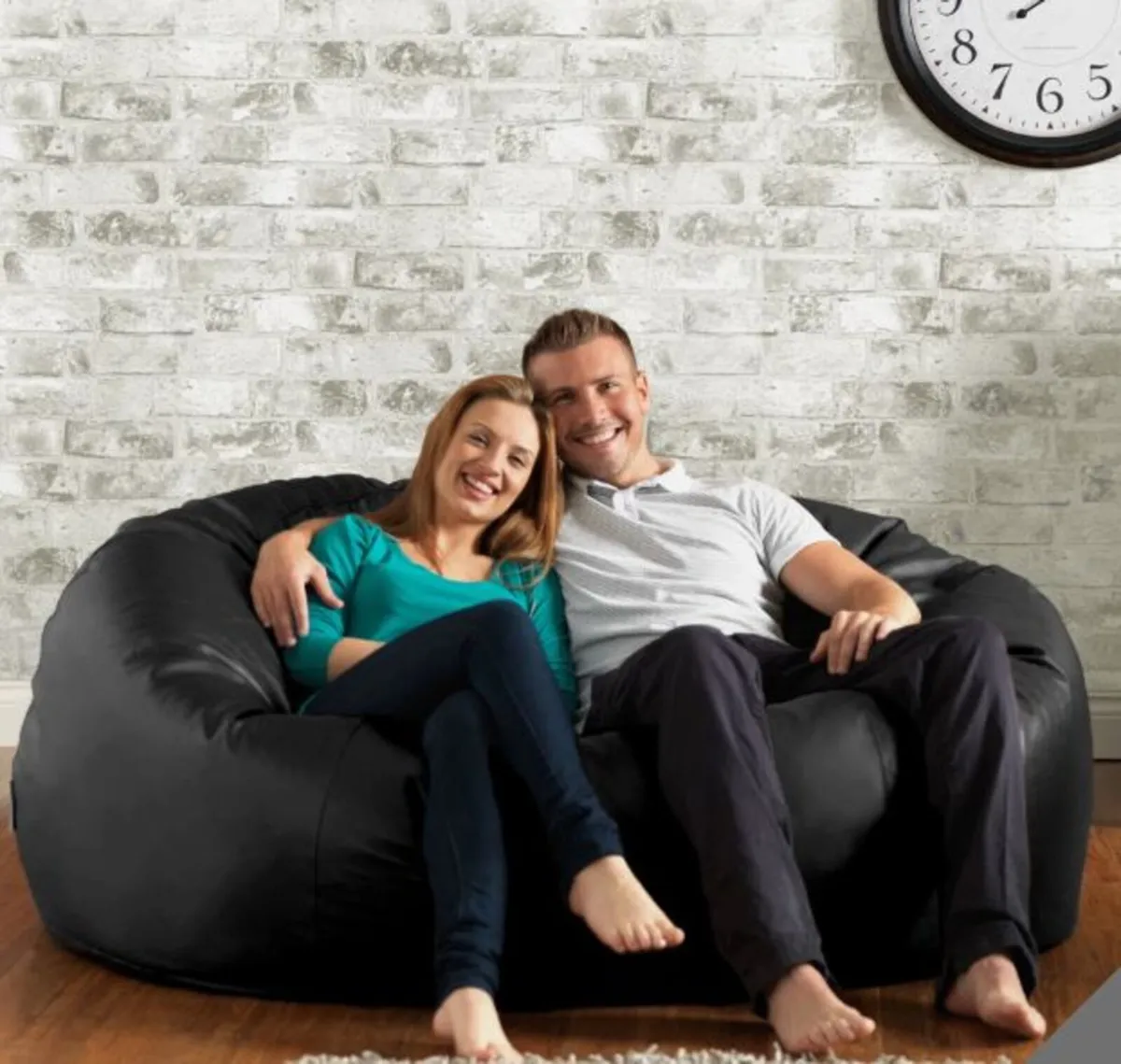 XXL Faux Leather Bean Bag - Image 3