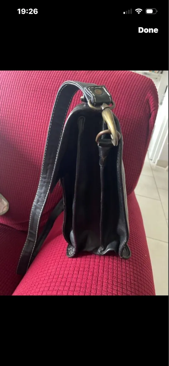 Hexagons Leather Shoulder Bag - Image 3