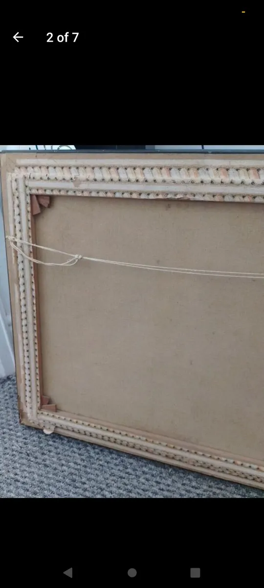 Antique R.A.V Hamilton Norwegian elkhounds oil pai - Image 2