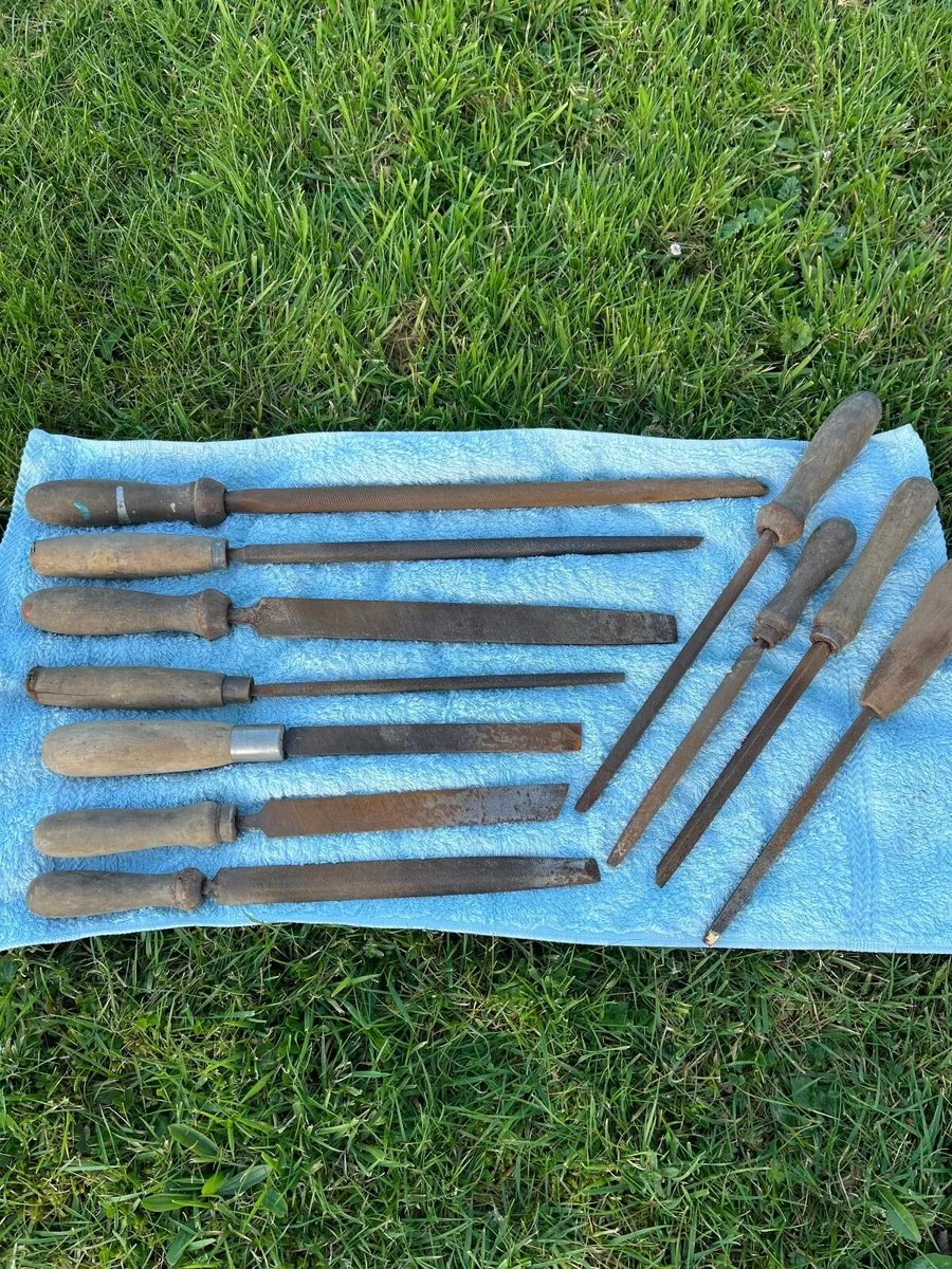 Job lot of vintage chisels/files - Image 1