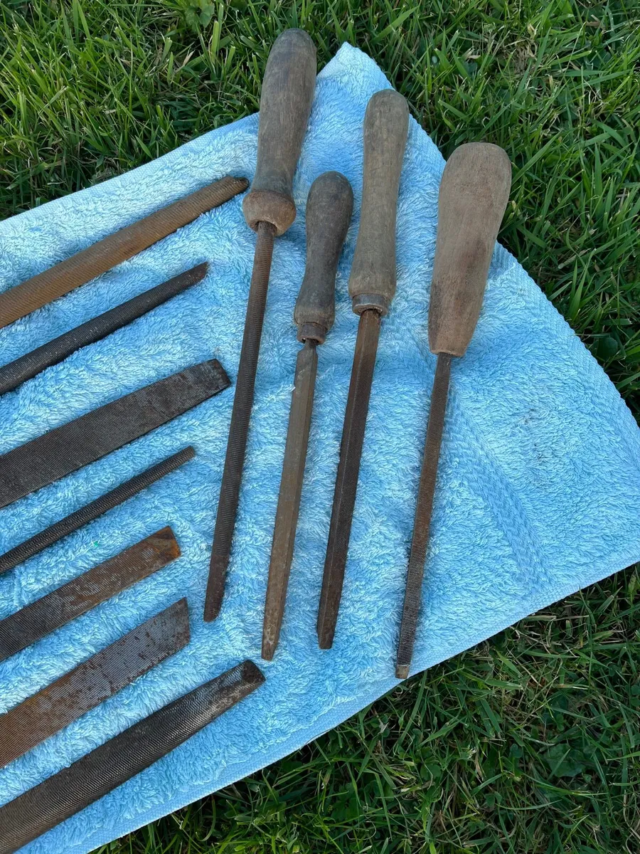 Job lot of vintage chisels/files - Image 3