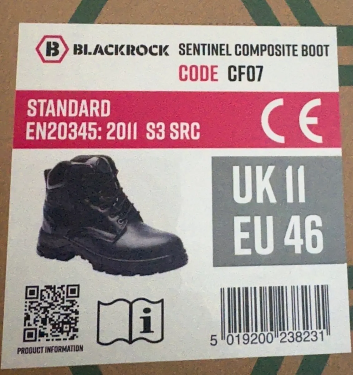 NEW Blackrock steel light work boots size 11 - Image 2