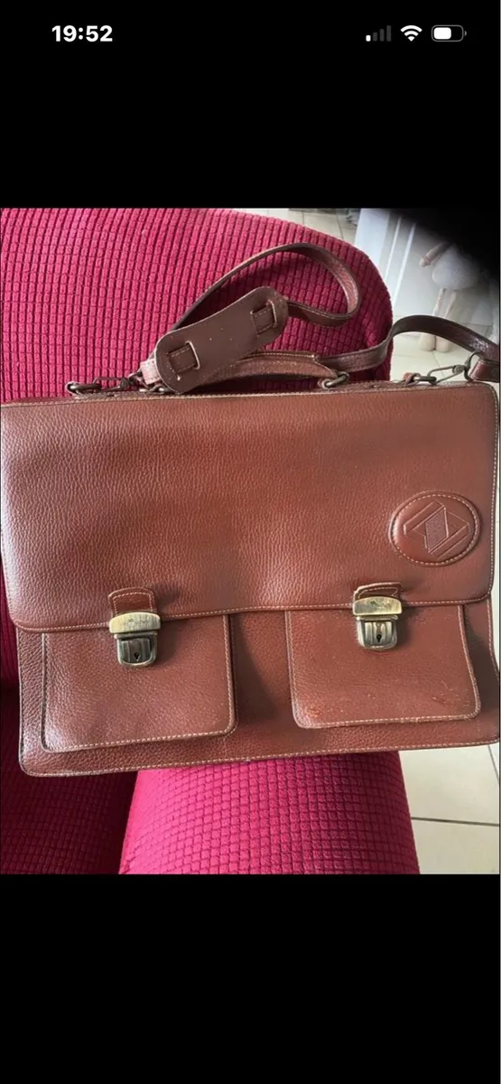 Leather Messenger / laptop bag - Image 1