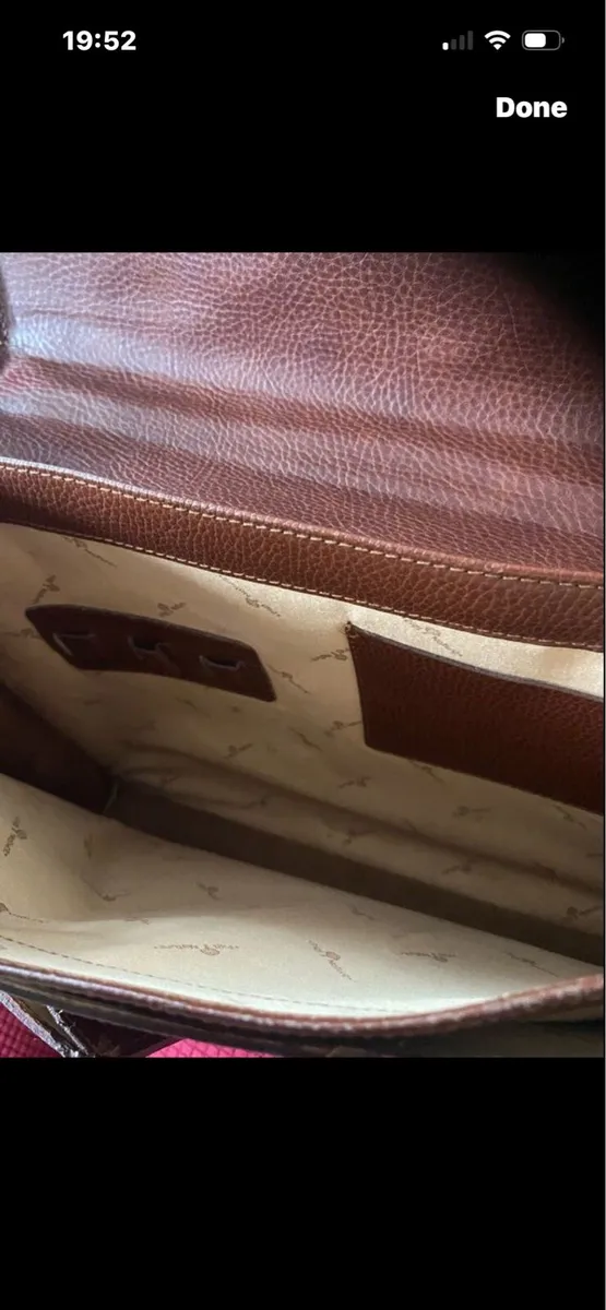 Leather Messenger / laptop bag - Image 3