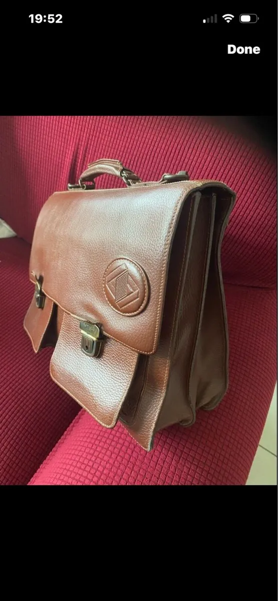 Leather Messenger / laptop bag - Image 4