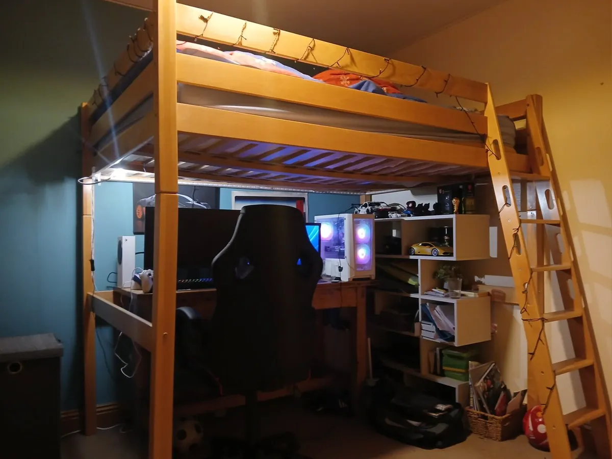 Solid Oak Loft Bed - Image 3