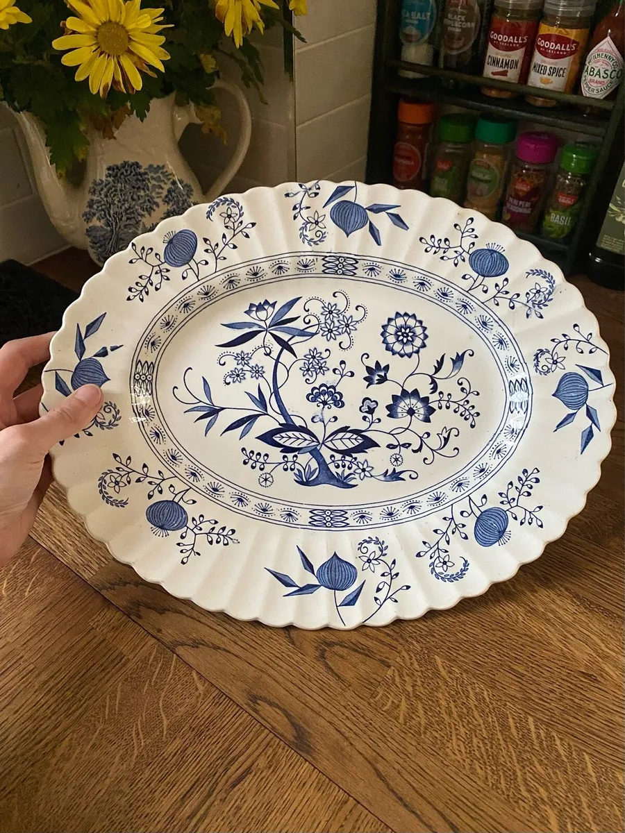 J & G Meakin Blue Nordic England Ironstone Platter - Image 2