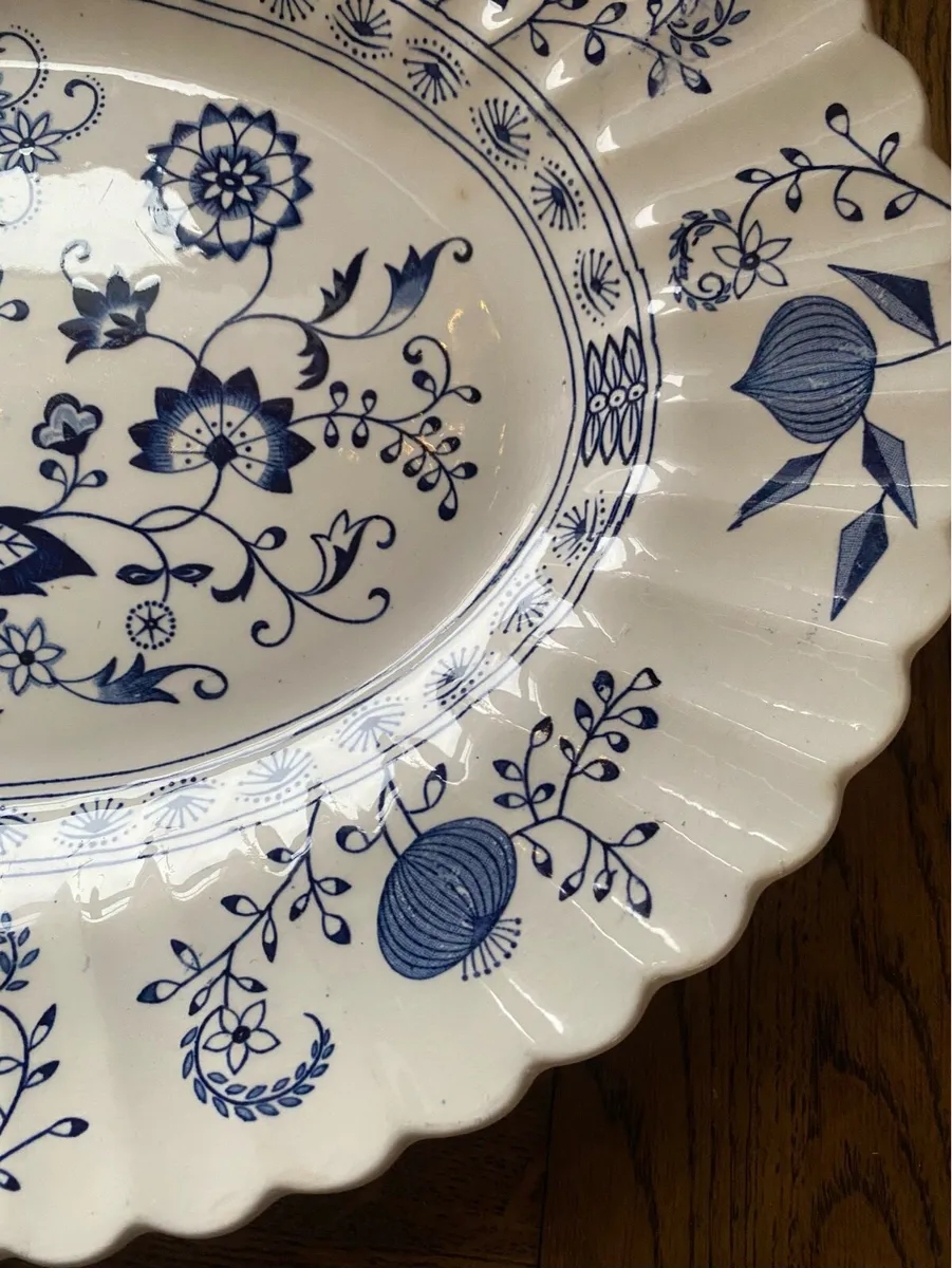 J & G Meakin Blue Nordic England Ironstone Platter - Image 4