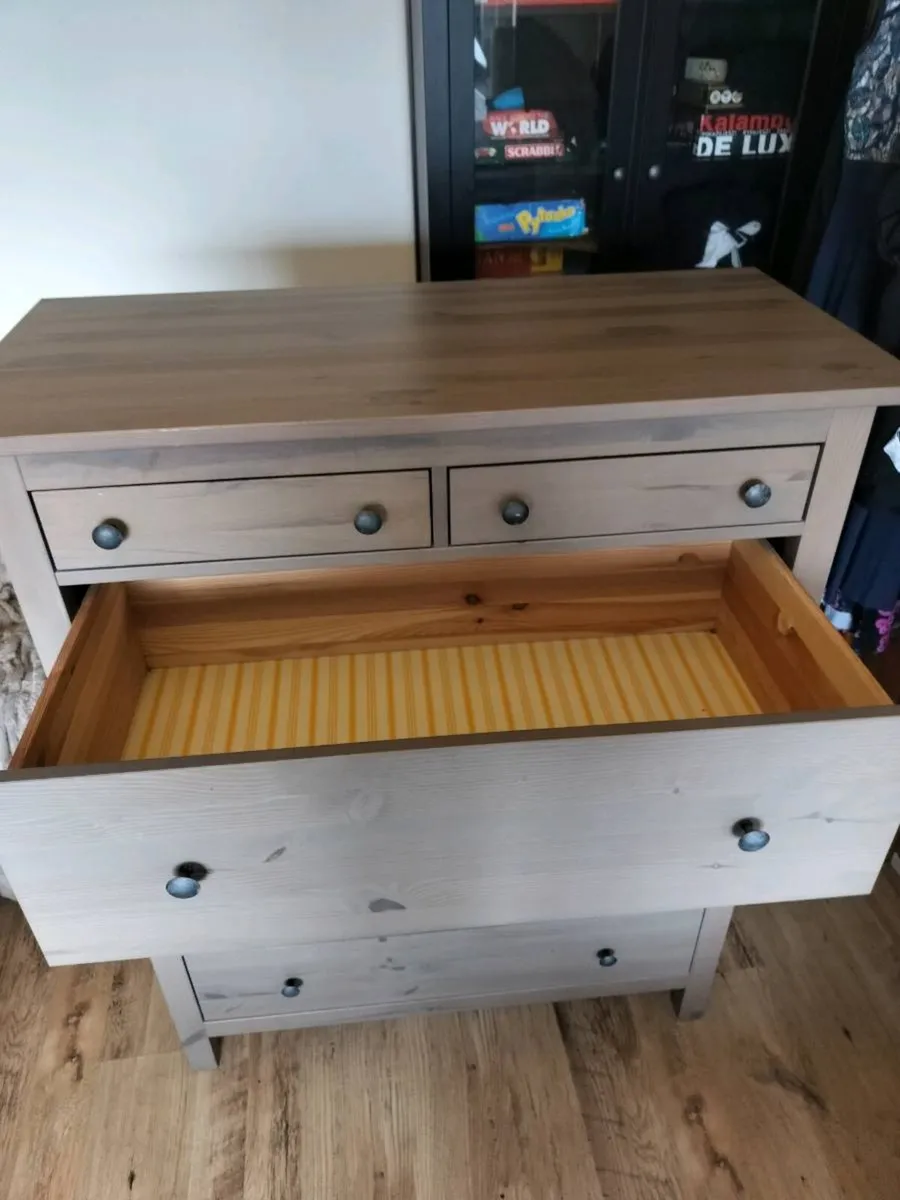 Chest of 6 drawers Hemnes brown-grey - Image 3