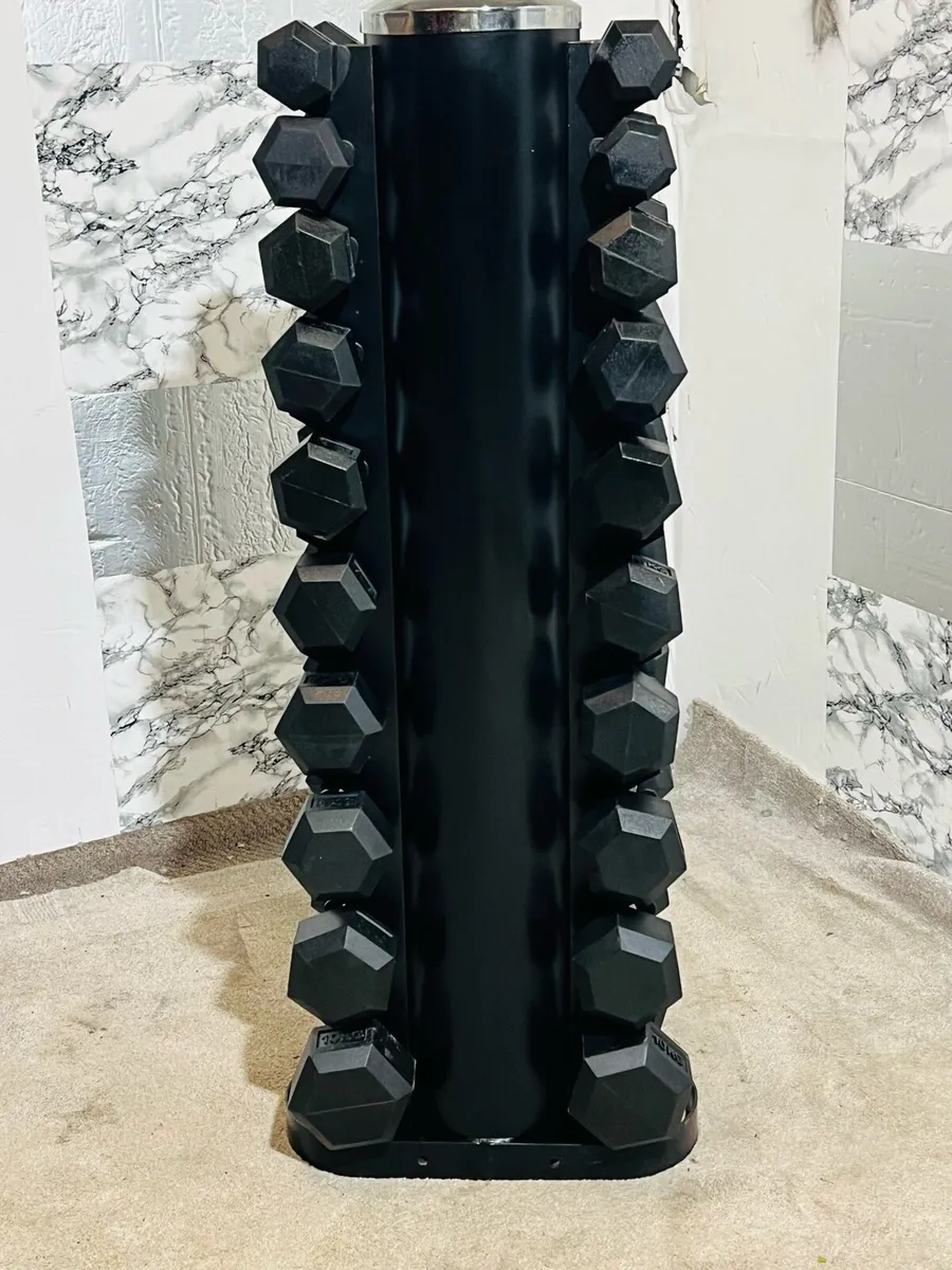 Hex dumbbells with stand - Image 4