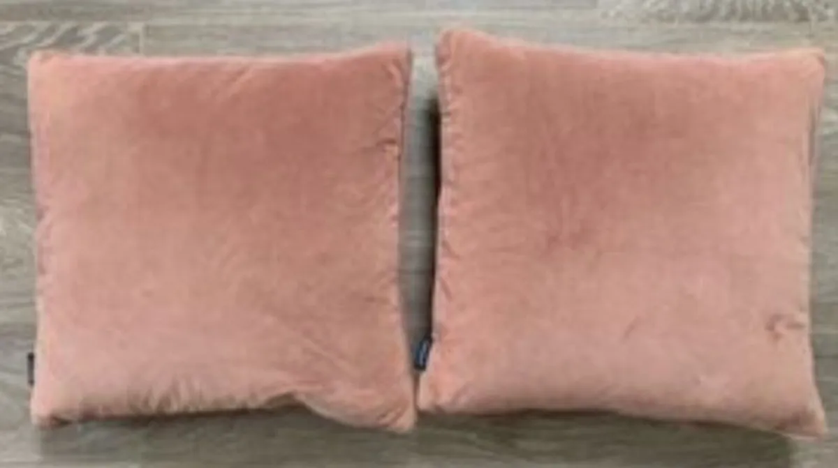 Paoletti Pair Feather Filled Square Cushion 45cm - - Image 2