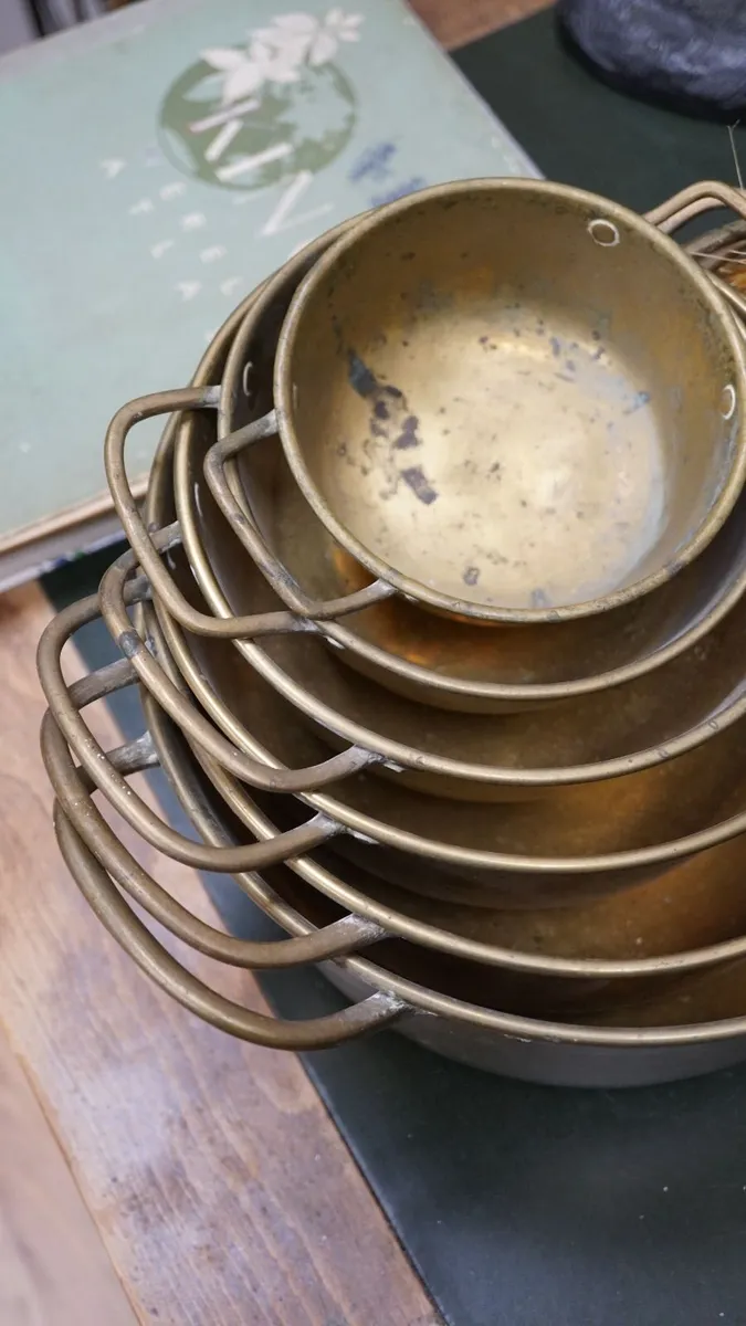 Solid Brass Nesting Bowl Set (6 Pieces) - Image 2