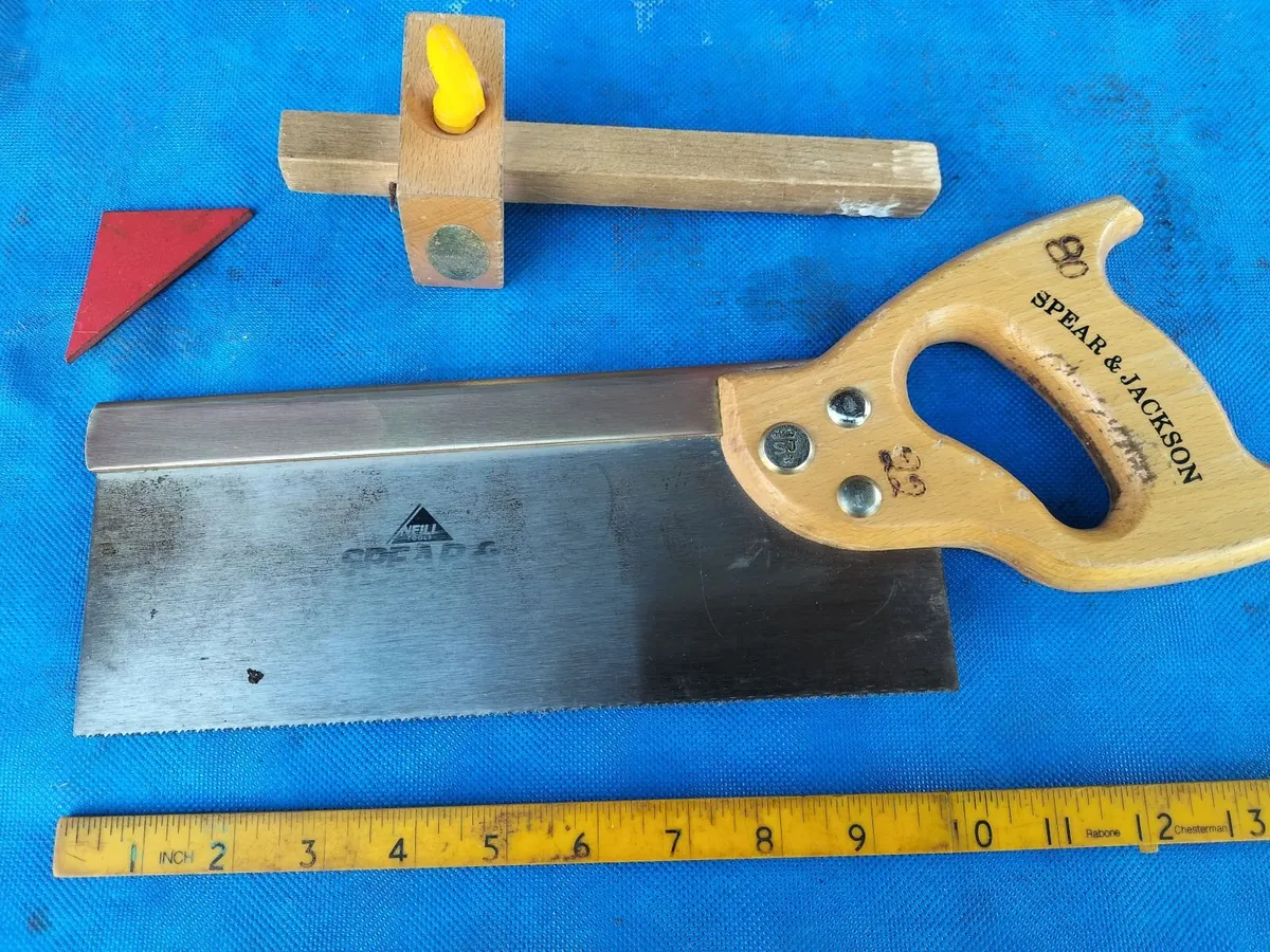 10" Brass Backed Tenon Saw by S&J - Image 1