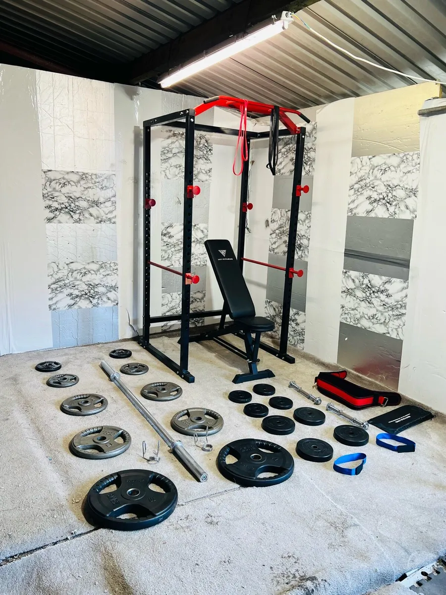 POWER RACK WEIGHTS BARBELL DUMBBELLS BENCH ++ - Image 3