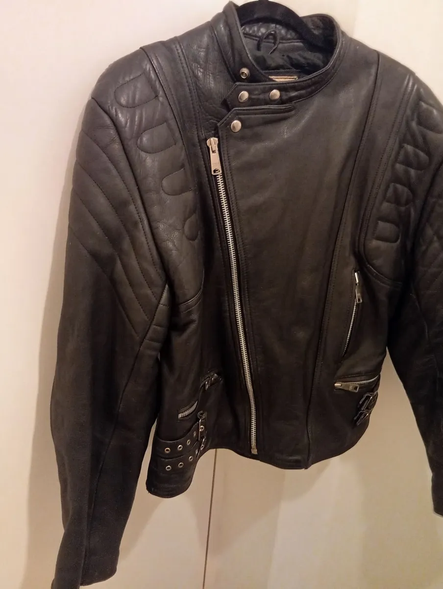 Original Genuine leather Classic Motorcycle Jacket - Image 4