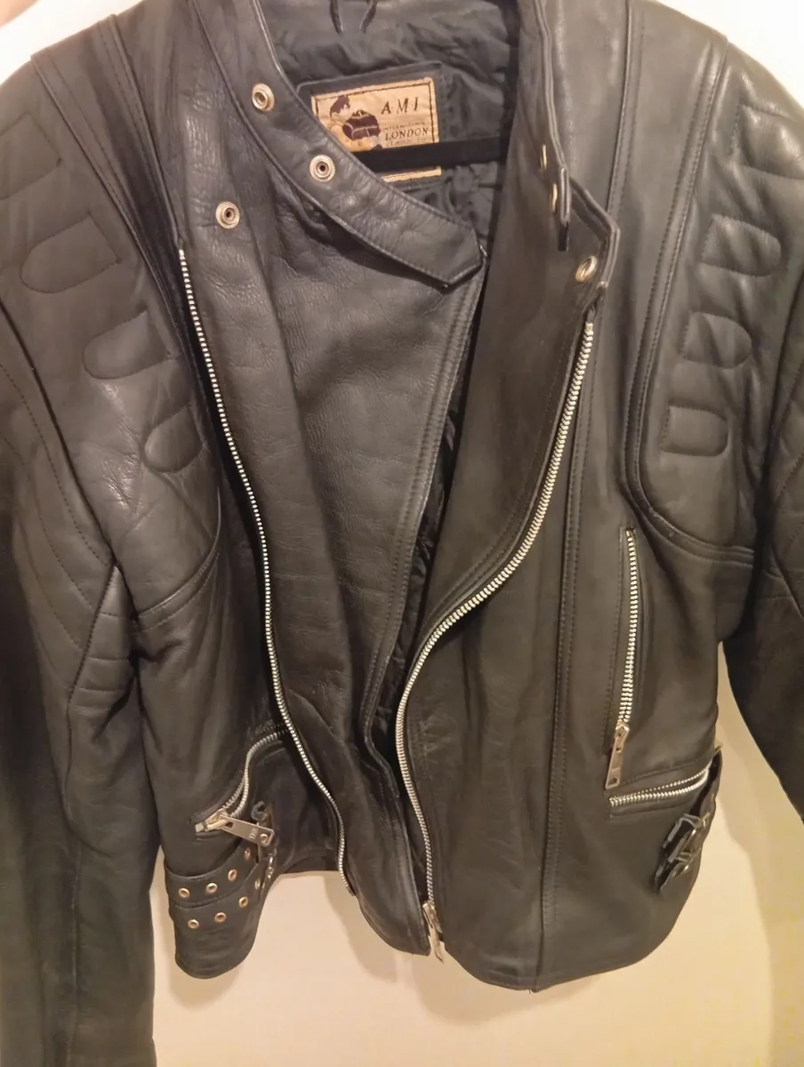 Original Genuine leather Classic Motorcycle Jacket - Image 3