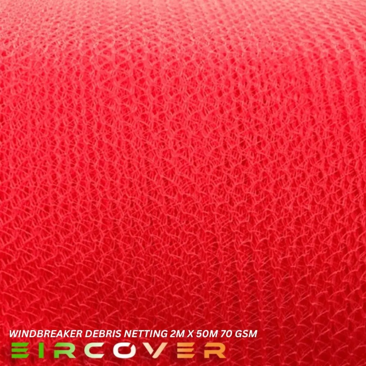 Windbreak Netting Standard  2m x 50m 70 gsm Red - Image 4