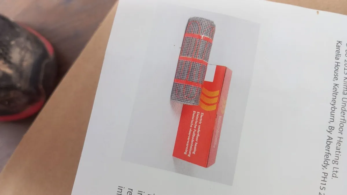underfloor heating matt kit , 4sq metres - Image 1
