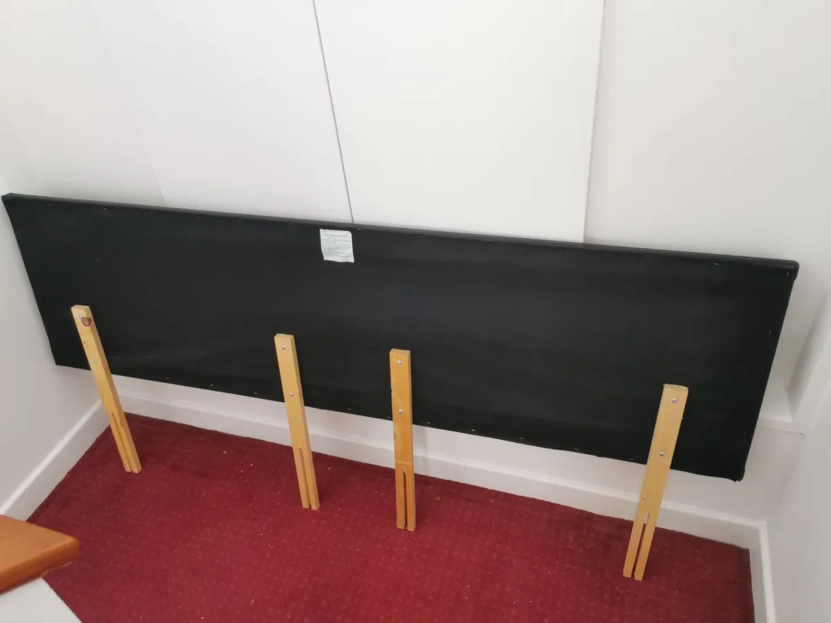 headboard Super kingsize 6ft bedhead PU leather Bl - Image 3