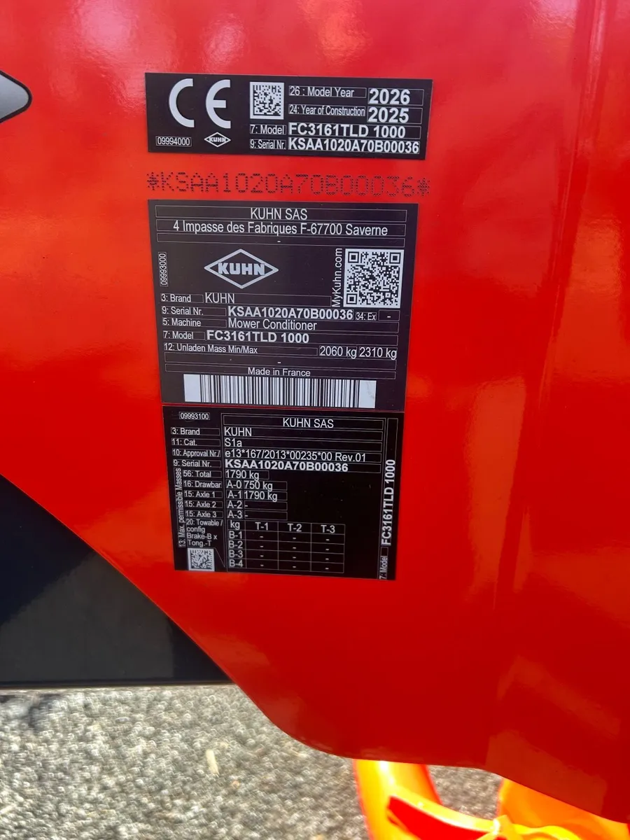 Kuhn FC 3161tld new - Image 2