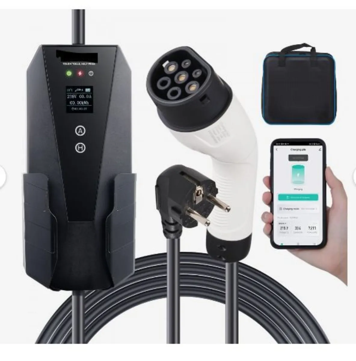 Portable EV Charger Type 2, 16A 3.7 kW - Image 1