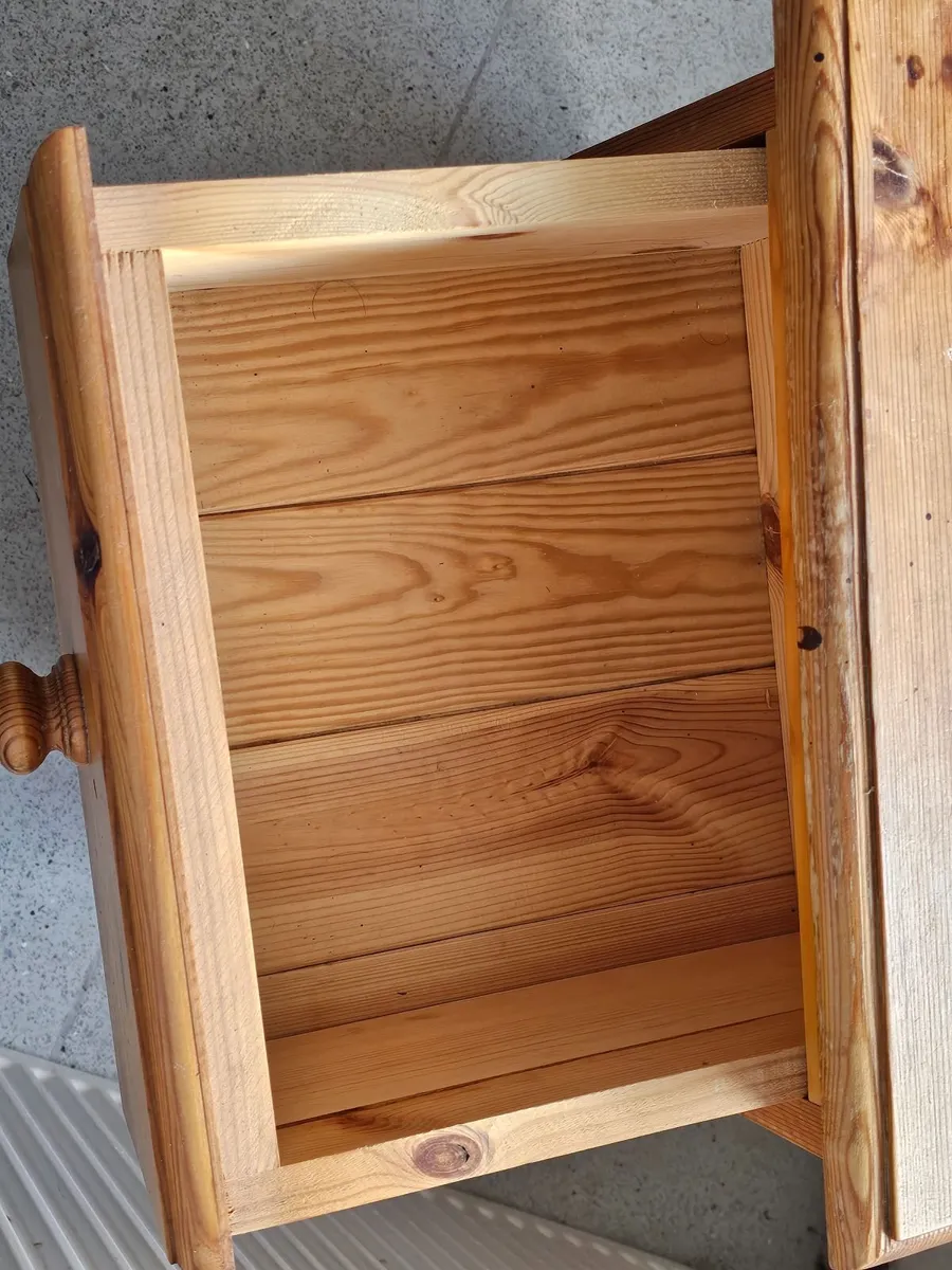 Bedside Table Chest of Drawers Nightstand Solid - Image 2