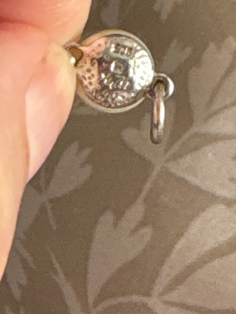 Silver bracelet with pearls - Image 4