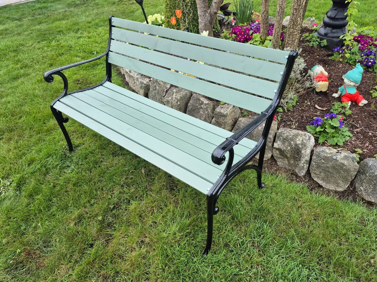Cast iron Garden benches (4) - Image 2